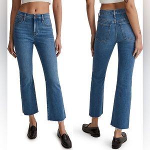 Madewell Kick Out Crop jeans, Cherryville wash, 25